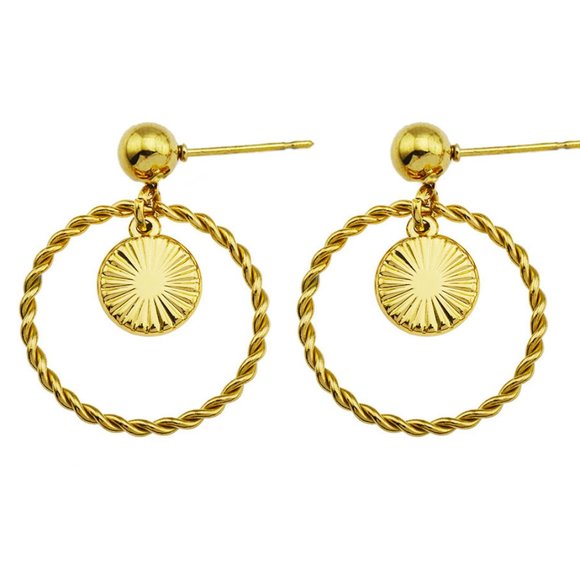BROOKLYN Hoop Earrings - Picture 1 of 6